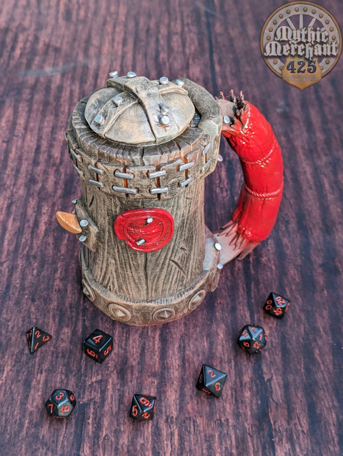 Half-Orc Mythic Mug Dice Vault & Can Holder- Mythic Mugs- Ars Moriendi 3D
