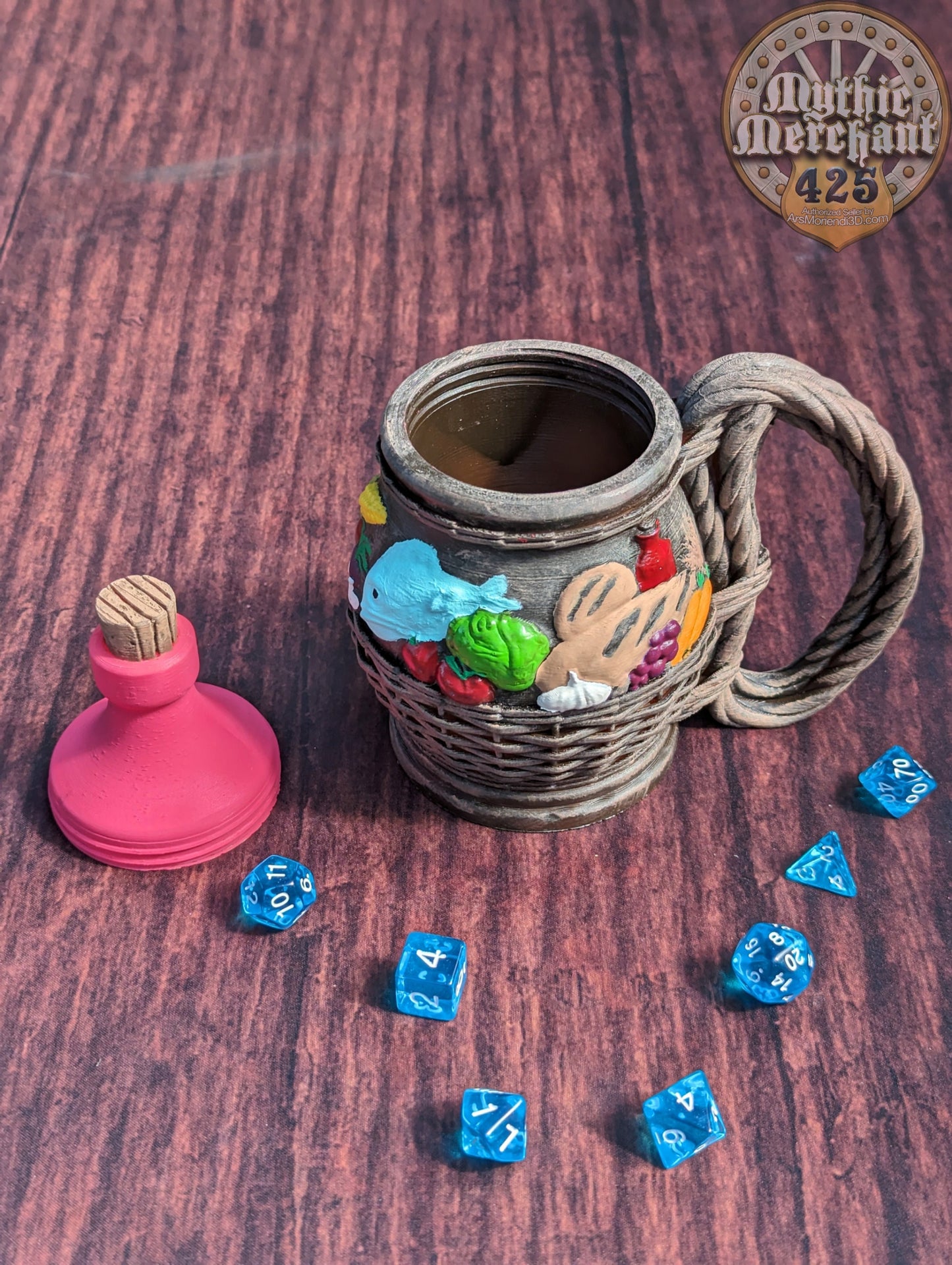Halfling - Hobbit Hole 3D Printed Mythic Mug Dice Vault & Can Holder - Mythic Mugs - Ars Moriendi 3D