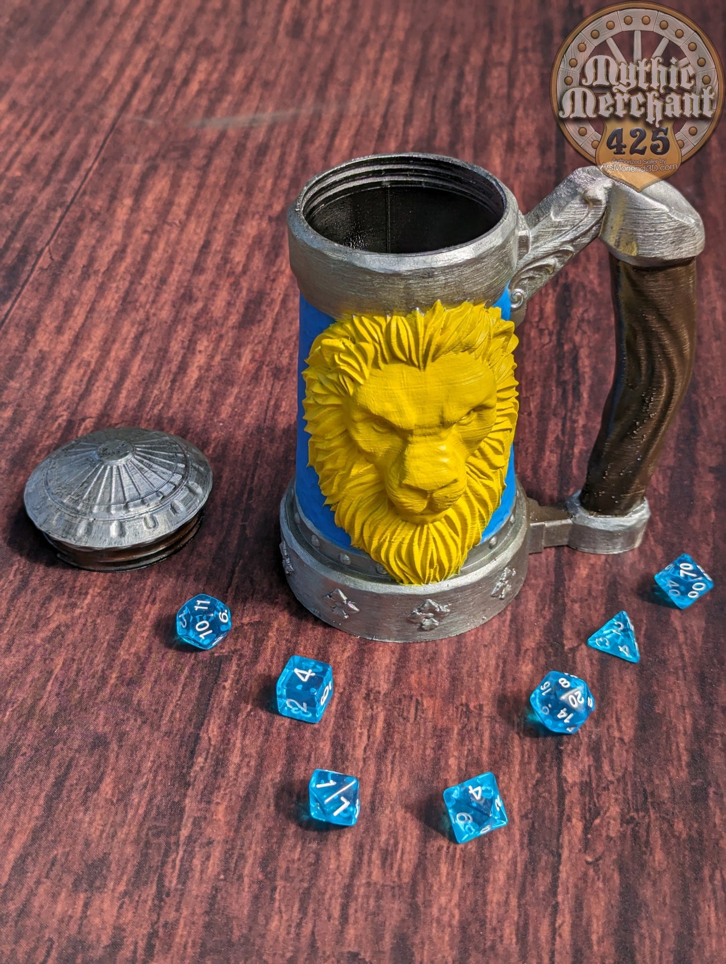 Lion's Brew Mythic Mug Dice Vault & Can Holder- Mythic Mugs- Ars Moriendi 3D