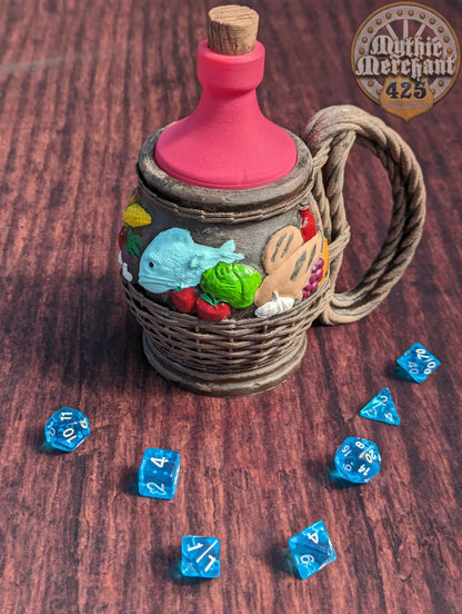 Halfling Hobbit 3D Printed Can Holder- Mythic Mugs Collection by Ars Moriendi 3D- Embark on a Hobbit's Journey!
