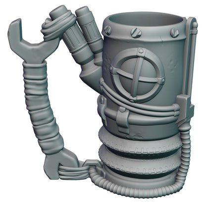 Gadgeteer Steampunk 3D Printed Can Holder | Drink Koozie | Mythic Mugs Collection by Ars Moriendi 3D- Embrace the World of Steampunk!