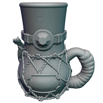 Wizard 3D Printed Mythic Mug Dice Vault & DnD Can Holder- Mythic Mugs- Ars Moriendi 3D - Unlock Arcane Wonders!