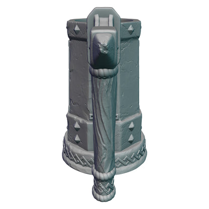 Dwarven 3D Printed Mythic Mug Drink Koozie | Dwarf Dice Vault | Mug Stein | Tabletop RPG Gaming Cosplay - Dungeons and Dragon DnD Wargaming