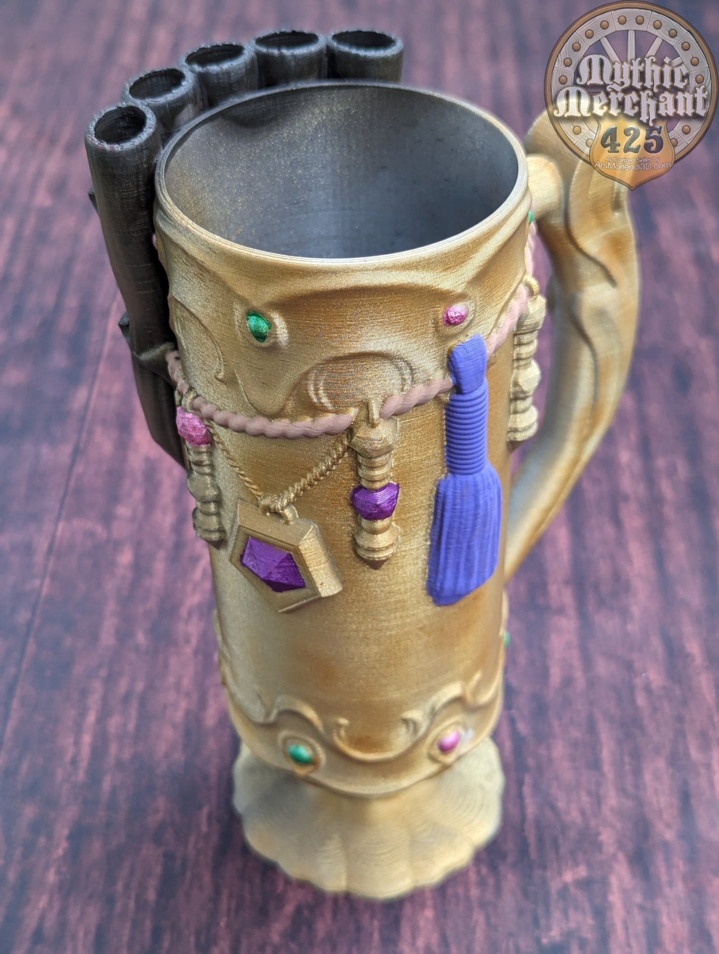 Bard Class 3D Printed Mythic Mug Stein | Tabletop RPG Gaming Cosplay - Dungeons and Dragon DnD D&D Wargaming | Drink Koozie Can Holder.