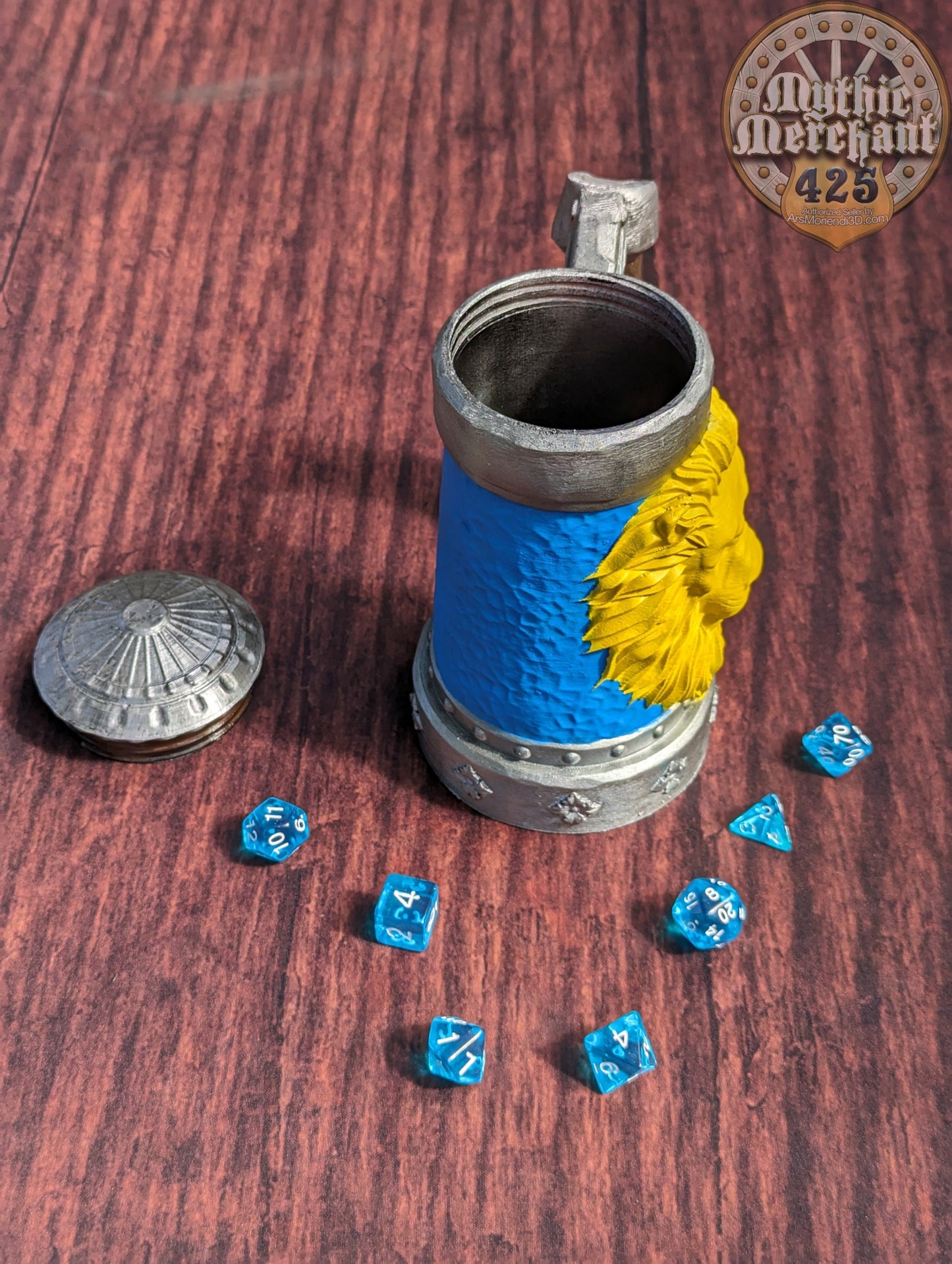 Lion's Brew Mythic Mug Dice Vault & Can Holder- Mythic Mugs- Ars Moriendi 3D