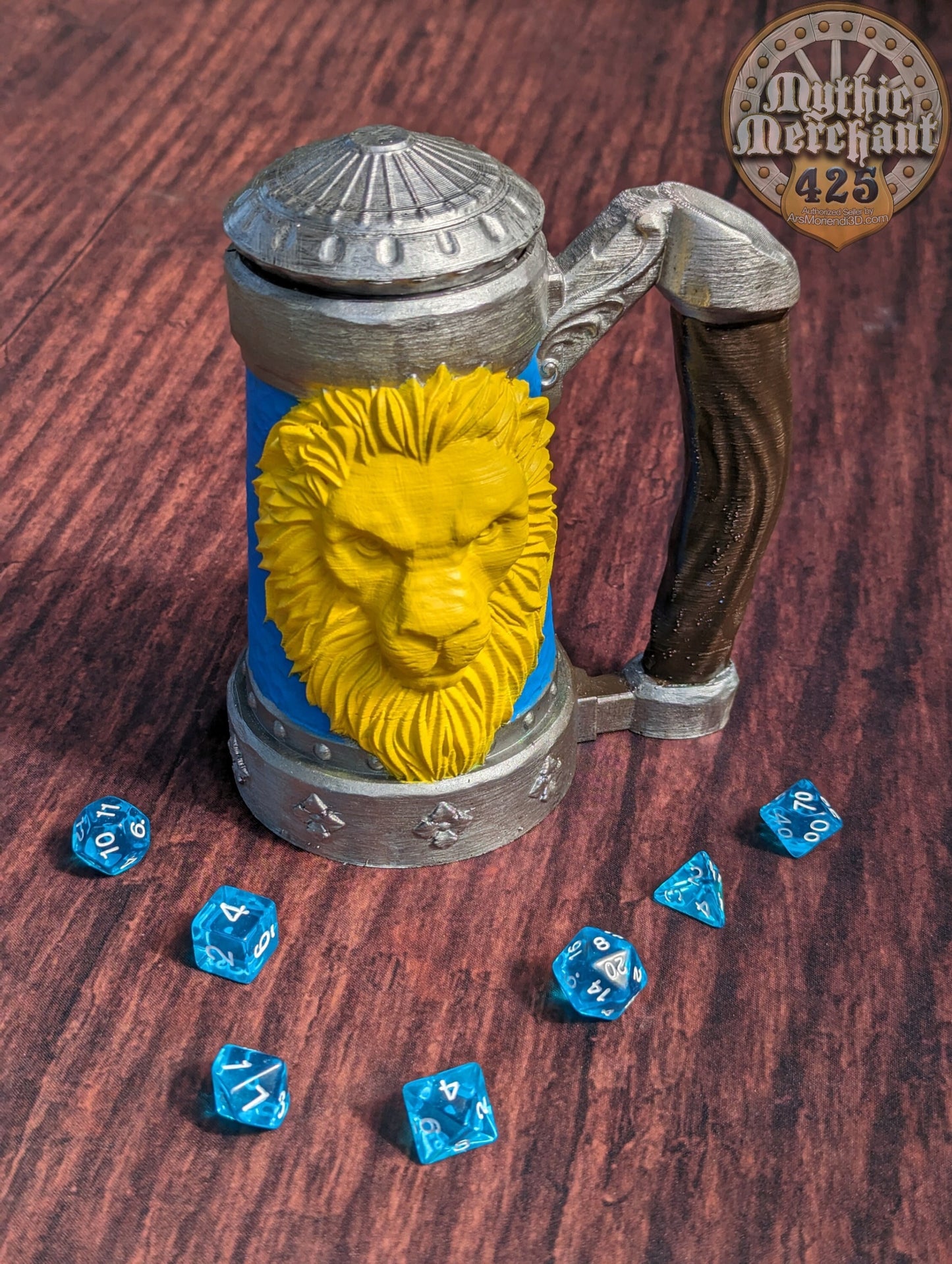 Lion's Brew Mythic Mug Dice Vault & Can Holder- Mythic Mugs- Ars Moriendi 3D