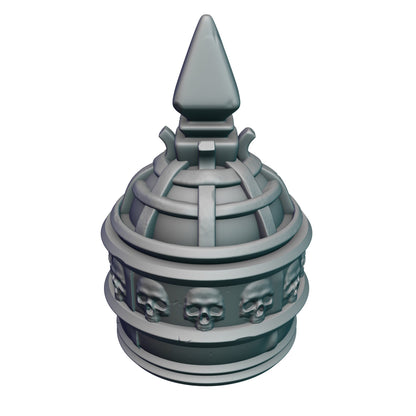 Necromancer 3D Printed Dice Jail | RPG Dice Vault | D20 Storage Box  | Fantasy RPG Cosplay - Wargaming - Harness Dark Arts & Undying Spirits