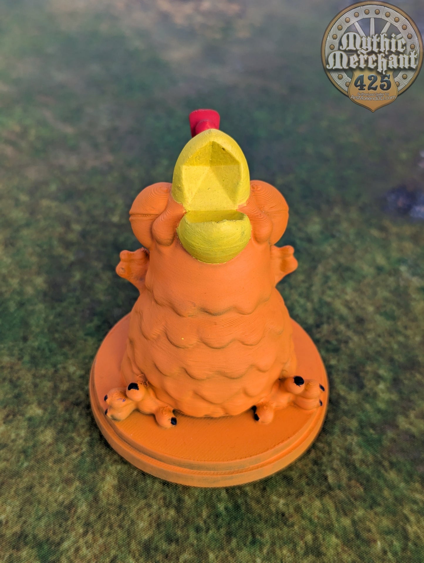 Baby Phoenix Toy 3D Printed Dice Guardian - Dice Jail | RPG Dice Vault | D20 Box | Player Unique Gift - Playful Dice Holder!