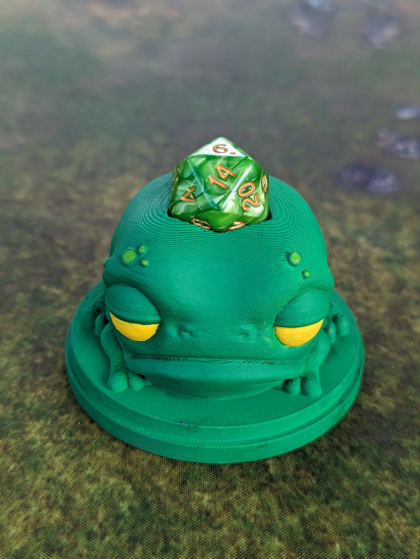 Rustifar Frog Toy 3D Printed Dice Guardian - Dice Jail | RPG Dice Vault | D20 Box | Player Unique Gift - Whimsical Dice Holder!