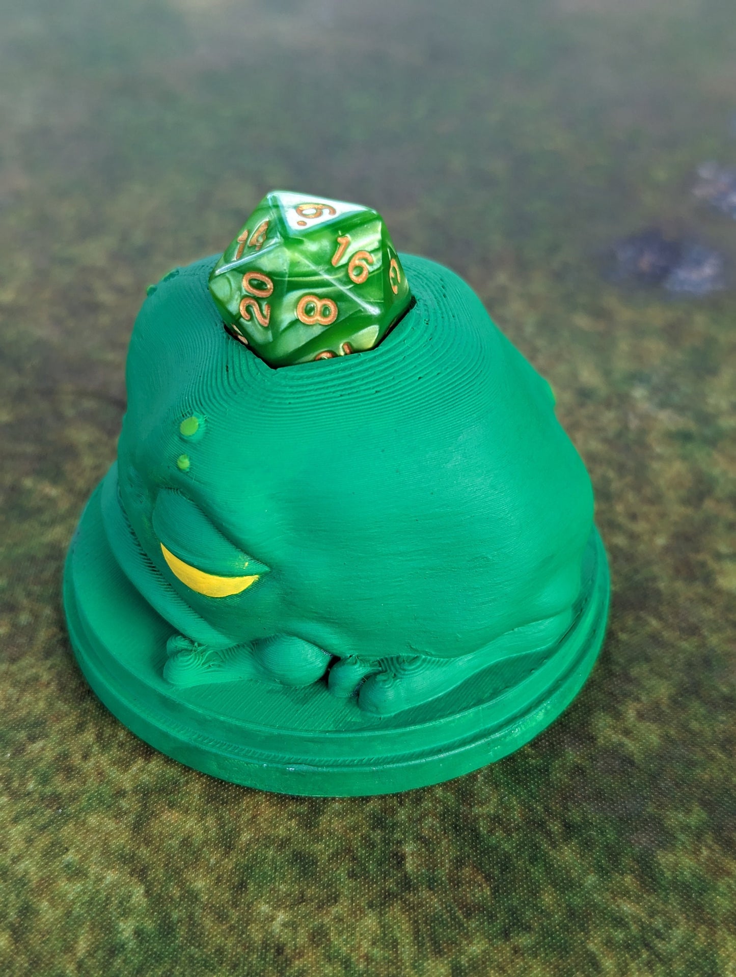 Rustifar Frog Toy 3D Printed Dice Guardian - Dice Jail | RPG Dice Vault | D20 Box | Player Unique Gift - Whimsical Dice Holder!