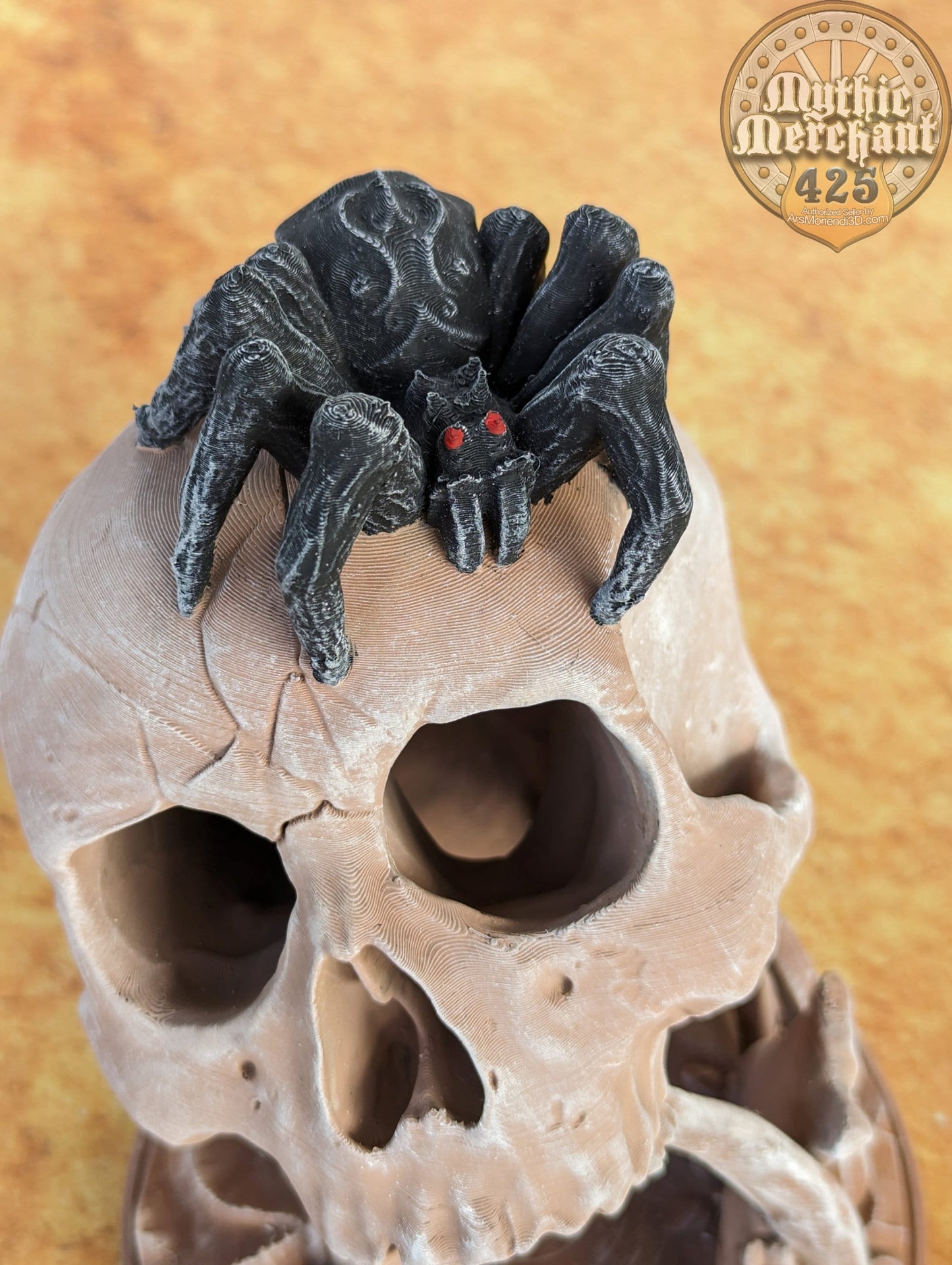 Desert's Kiss Skull 3D Printed Dice Tower - Mythic Mugs by Ars Moriendi 3D | Dice Tray | D20 Dice Vault - Lost to the sands of time.